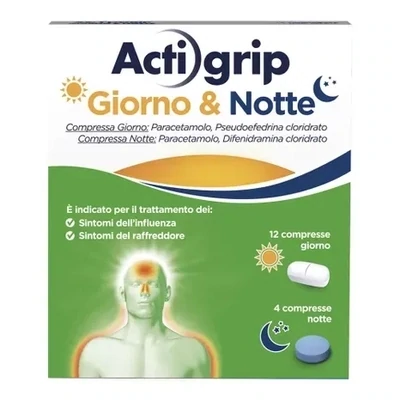 Actigrip Giorno & Notte 12+4 compresse Actigrip Giorno & Notte 12+4 compresse