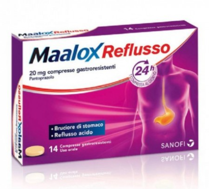 Maalox reflusso 14 compresse 20 mg Maalox reflusso 14 compresse 20 mg
