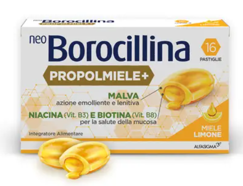 Neoborocillina Propolmiele+Limone 16 pastiglie