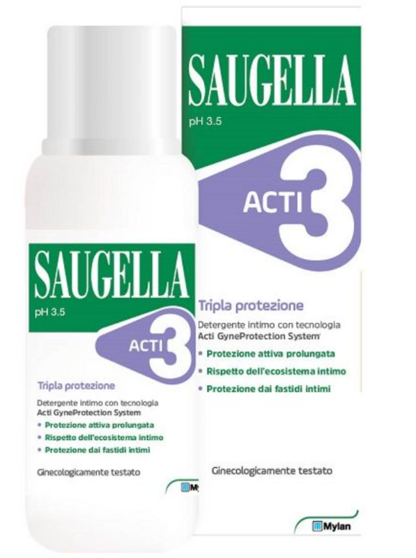 Saugella Acti3 detergente intimo 250 ml Saugella Acti3 detergente intimo 250 ml