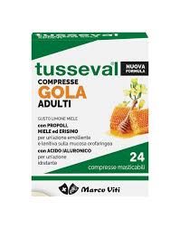 Tusseval Gola Adulti 24 compresse masticabili Tusseval Gola Adulti 24 compresse masticabili
