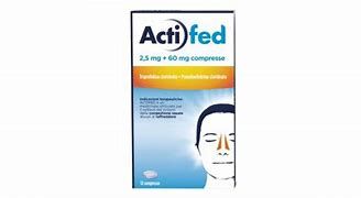 Actifed 12 compresse 2,5 mg+60 mg Actifed 12 compresse 2,5 mg+60 mg