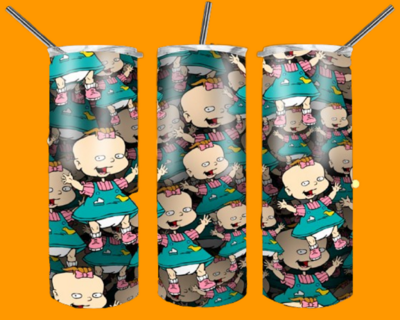 Rugrats Sublimation Digital Design for 20 Oz Skinny Tumbler