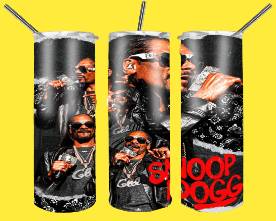 Snoop Dogg Sublimation Digital Design for 20 Oz Skinny Tumbler