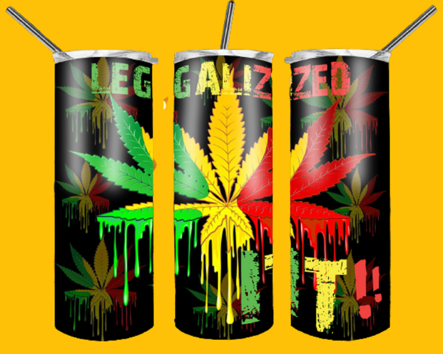 Weed/Cannabis/420 Sublimation Digital Design for 20 Oz Skinny Tumbler