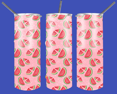 Watermelon Sublimation Digital Design for 20 Oz Skinny Tumbler