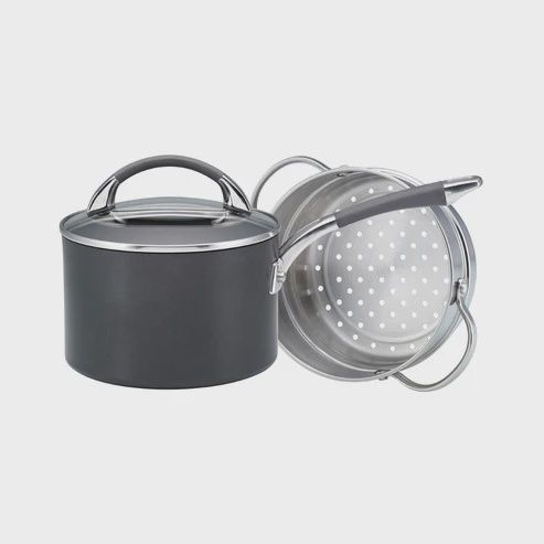 Anolon Endurance+ 18cm/2.8litre Saucepan With Bonus Steamer *
