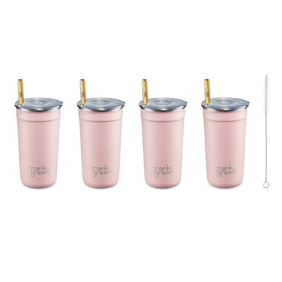 Assembled Blushed 16oz Stainless Steel Party Cup 4 Pack
