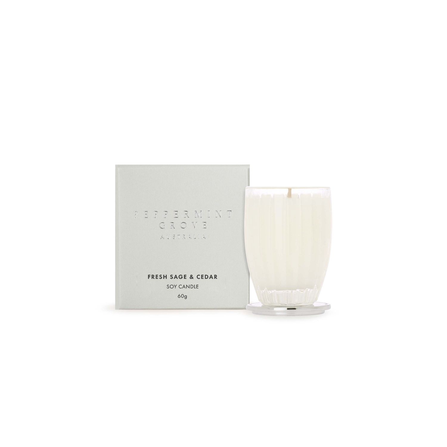 Fresh Sage &amp; Cedar Candle - 60g
