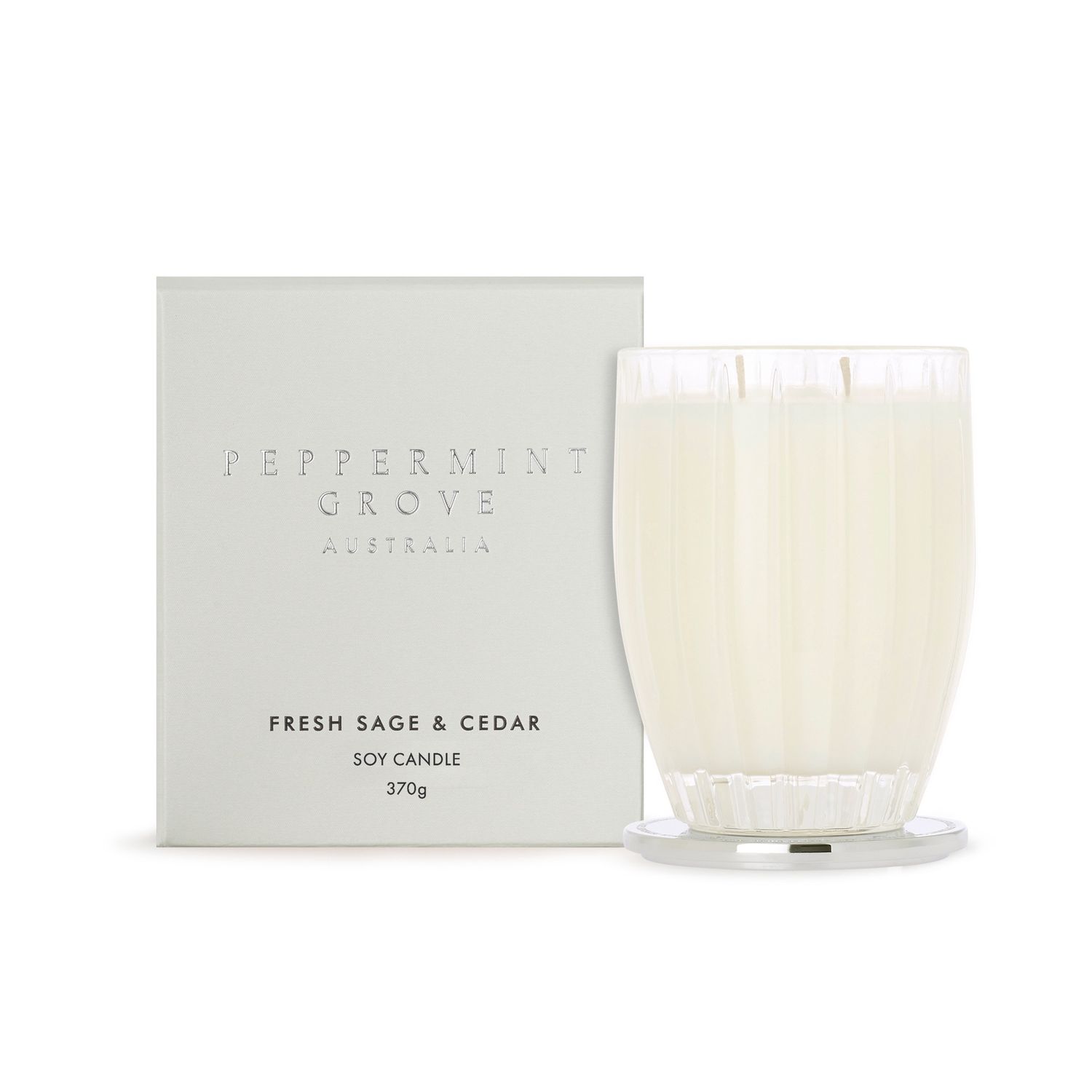 Fresh Sage &amp; Cedar Candle - 370g