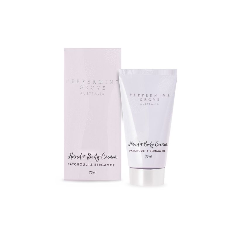 Patchouli &amp; Bergamot Hand &amp; Body Cream Tube 75ml
