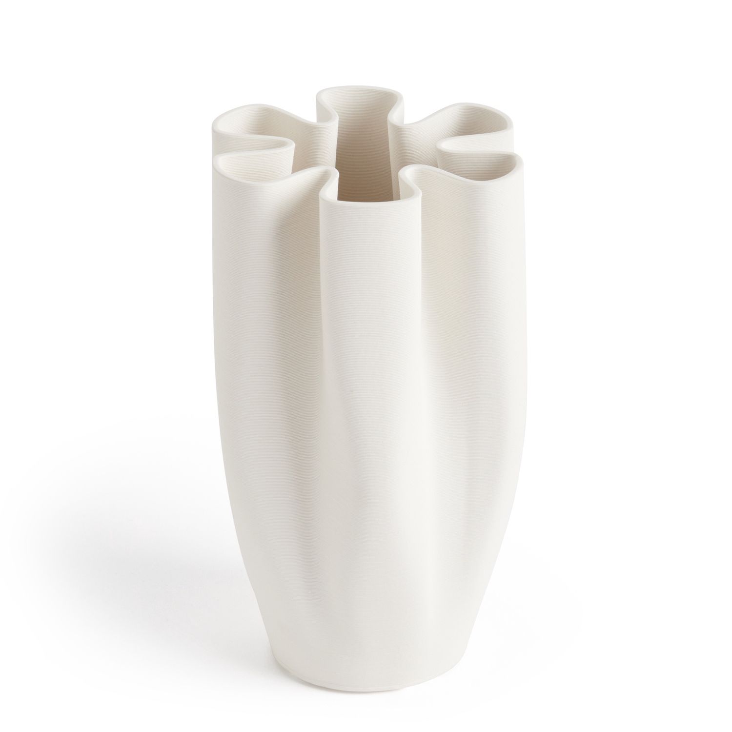 Aurora White Vase Small