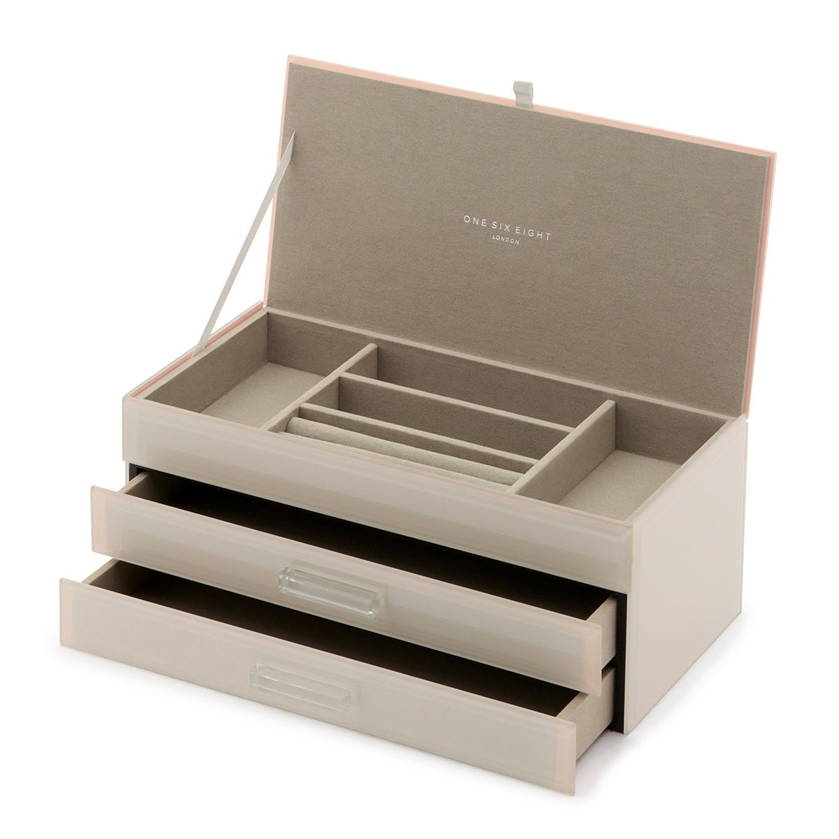 Gabriella Large Jewellery Box - Nude