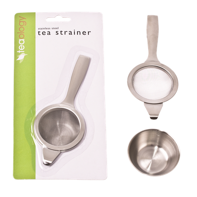 Long Handle Tea Strainer w Bowl