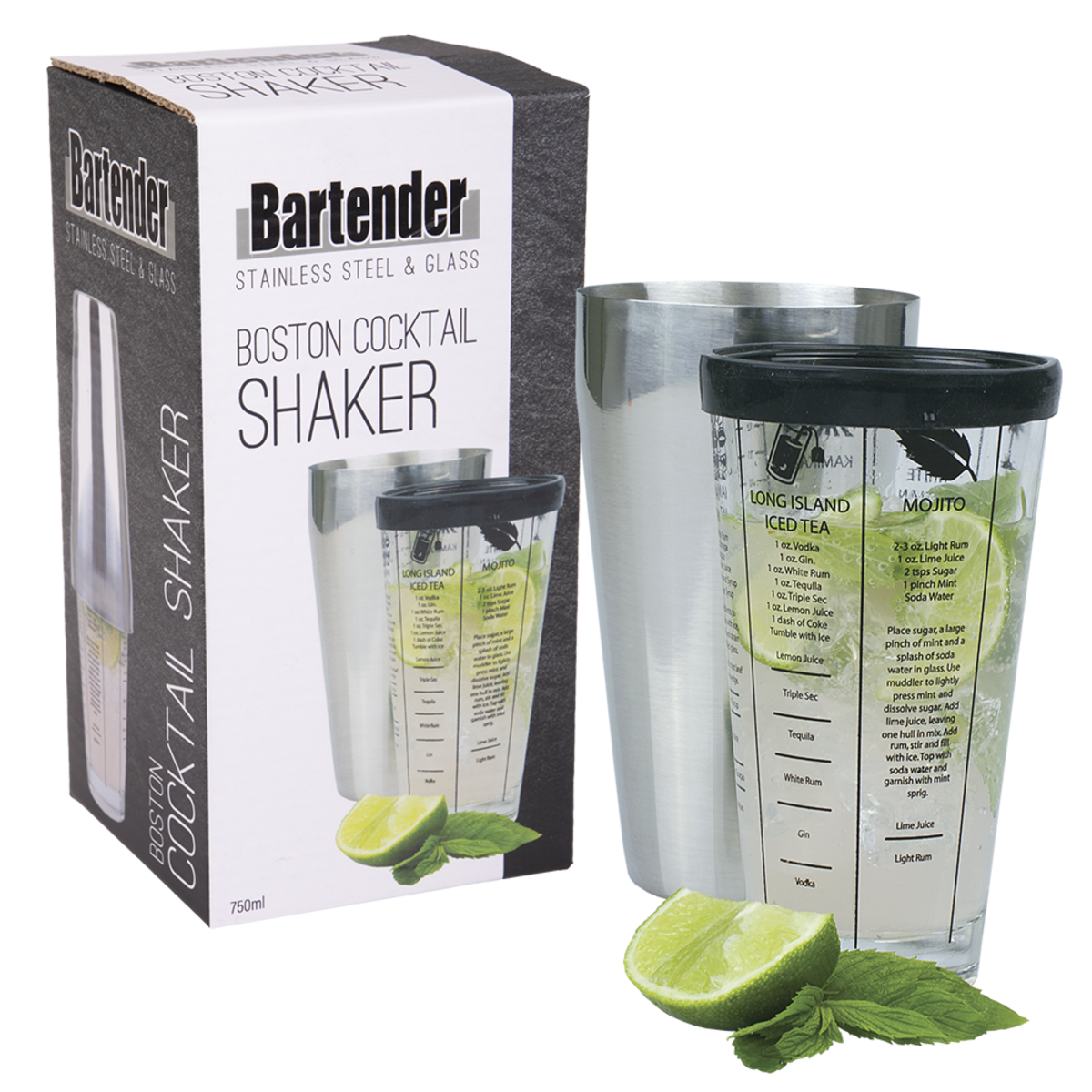 Boston Cocktail Shaker - 750ml