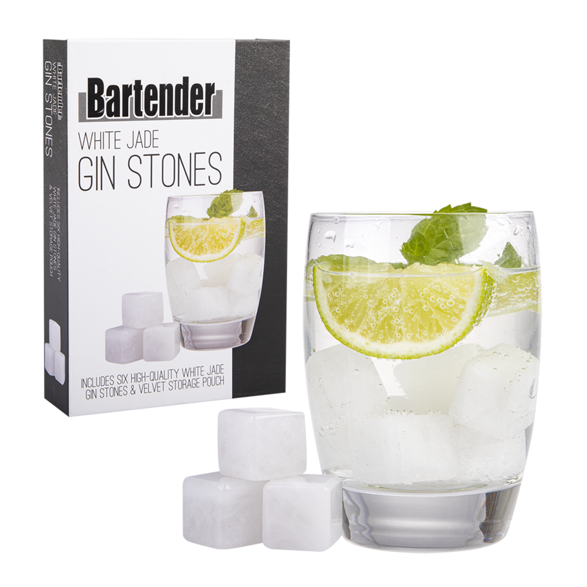 White Jade Gin Stones