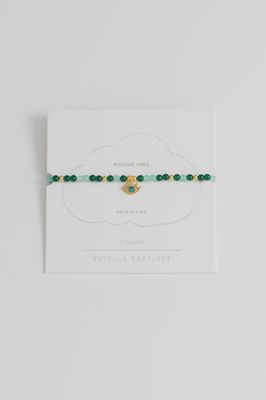 Beaded Evil Eye Bracelet Gold Plated