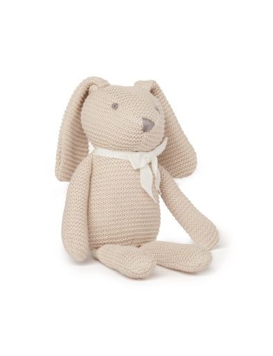 KNITTED BUNNY TOY, Size: OS, Colour: WHEAT, Season: NON SEASONAL