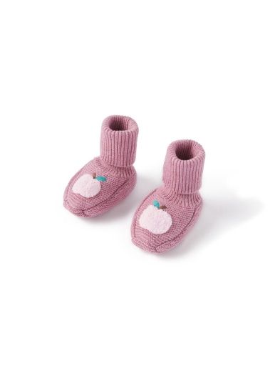 KNITTED BOOTIE, Size: S, Colour: LAVENDER MELANGE