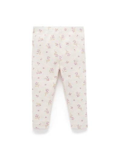 THICK RIB LEGGINGS, Size: 000, Colour: LAVENDER MEADOW PRINT, Season: W25