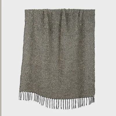 Burbuja Cotton Blend throw 125x150cm Slate