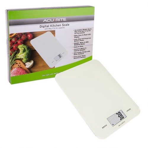 Large Slimline Digital White Scale