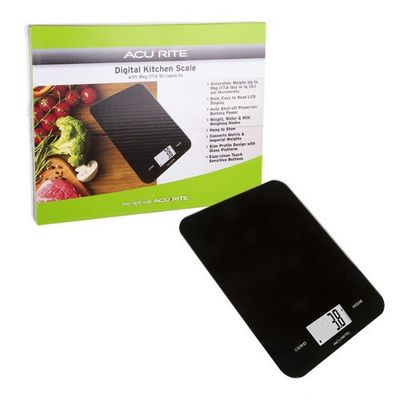 Large Slimline Digital Black Scale