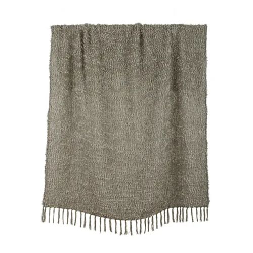 Burbuja Cot Blend Throw 125x150cm - Sage