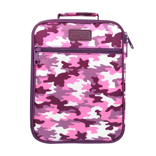 Insulated Junior Lunch Tote - Camo Pink