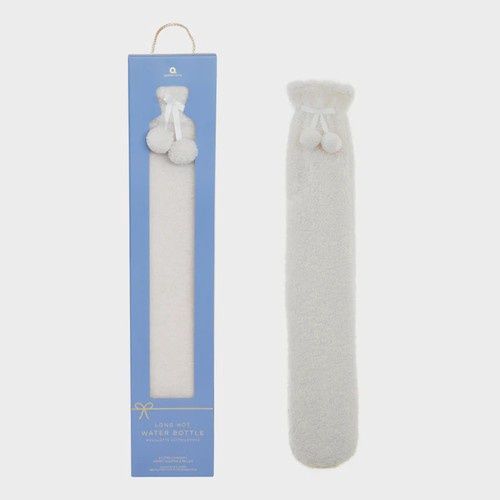 Long Hot Water Bottle - Teddy Boucle Faux Fur