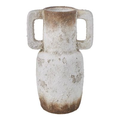 Distressed Two Toned Ceramic Vessel - Large