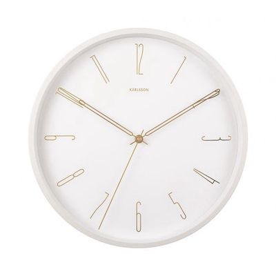 Belle Numbers Wall Clock 35cm White