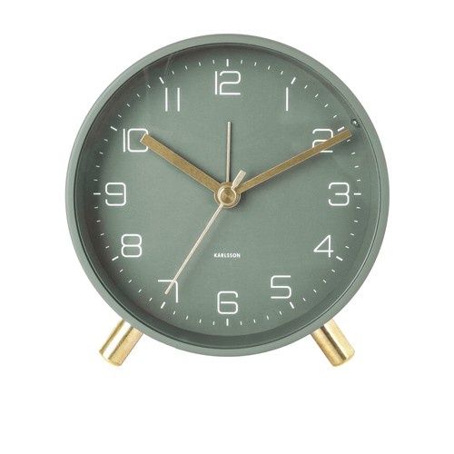 Lofty Alarm Clock 11x11cm Green