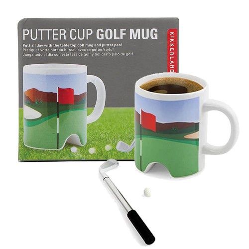 Putter Cup Golf Mug with Pen