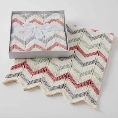 Blush Zig-Zag Blanket