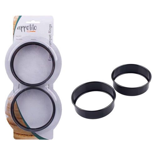 Non Stick Egg &amp; Crumpet Rings - Set of 2