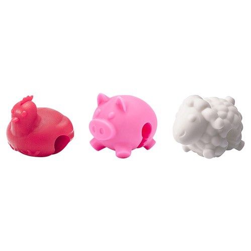 Pot Lid Lifters Set 3 - Farm Animals
