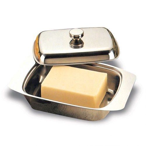 Butter Dish - Stainless Steel with Cover