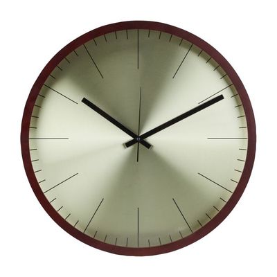 Barrett Plat Wall Clock 50x5x50cm Brown