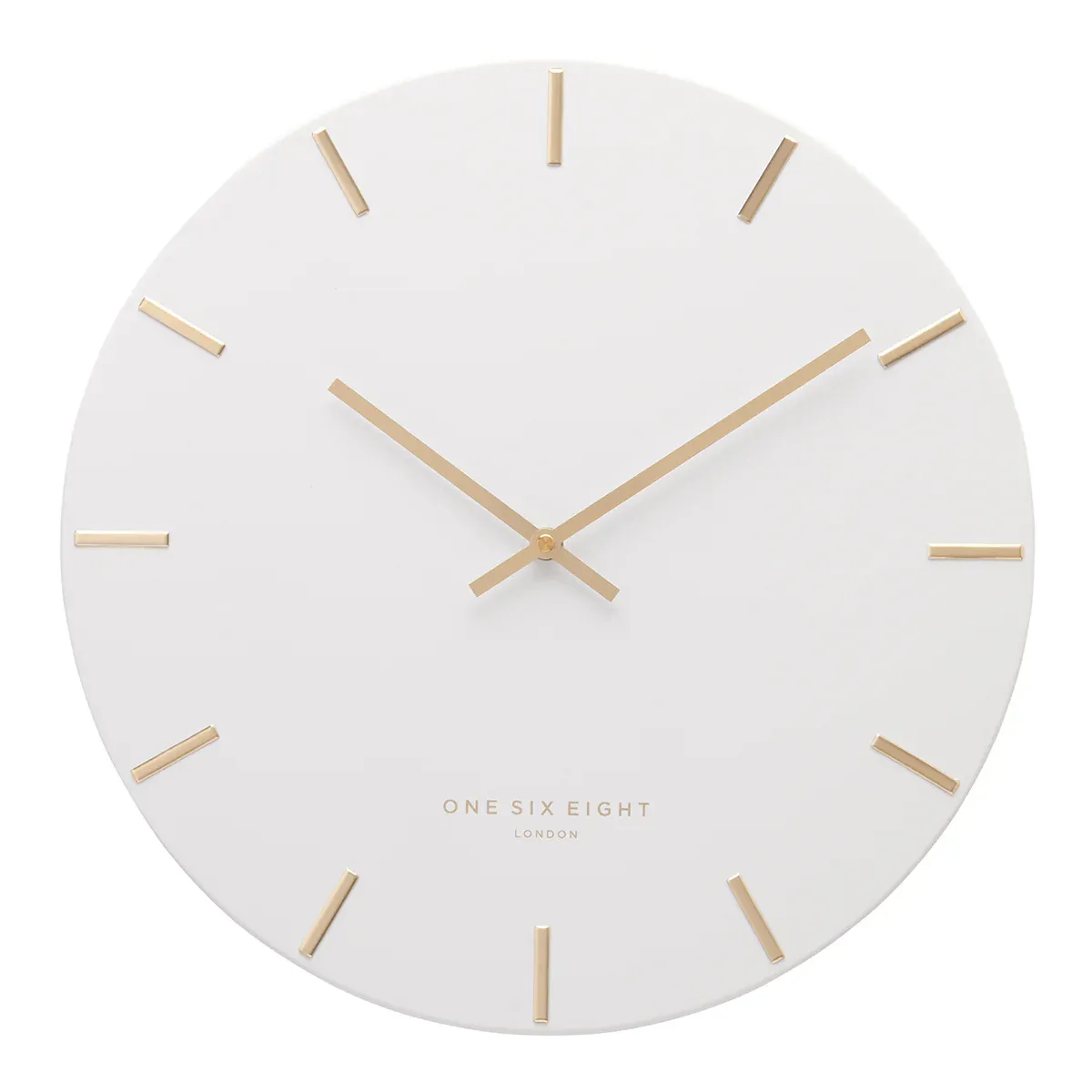 Luca Silent Wall Clock - White