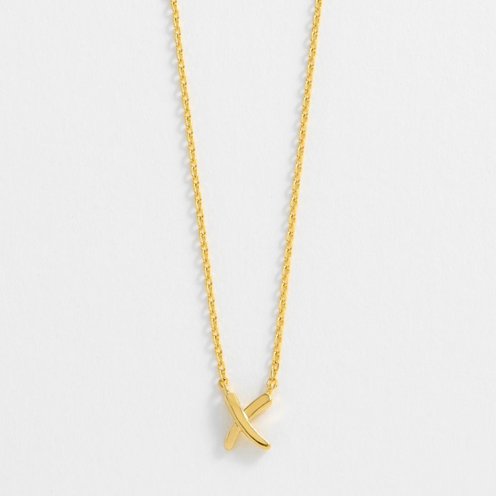 Kiss Necklace - Gold Plated