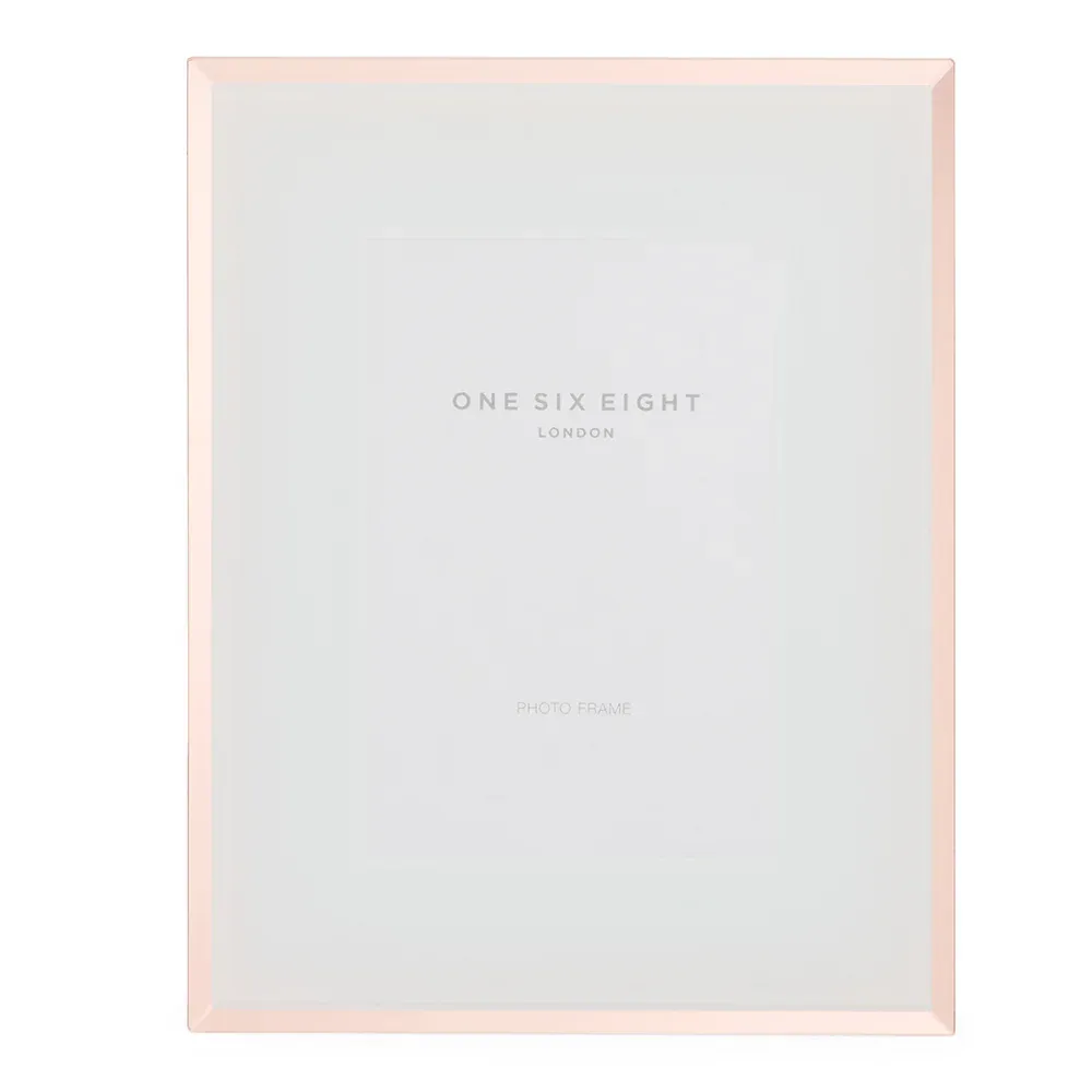 Glass Photo Frame - White / Rose Gold