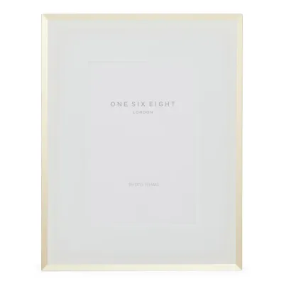 Glass Photo Frame - White / Gold