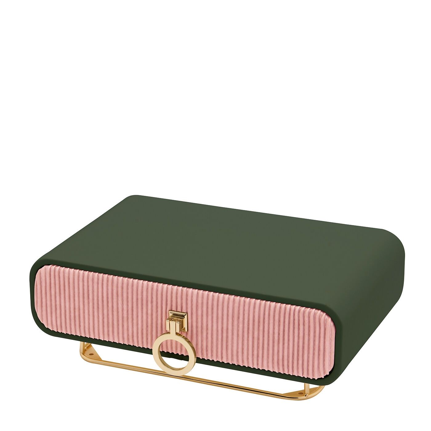 Camille Jewellery Box - Olive/Blush