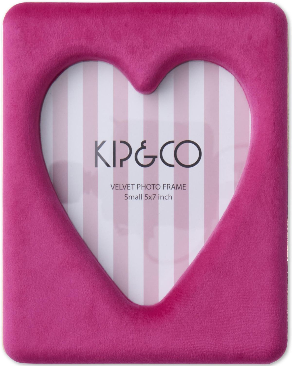 Desert Rose Heart Velvet Photo Frame Small