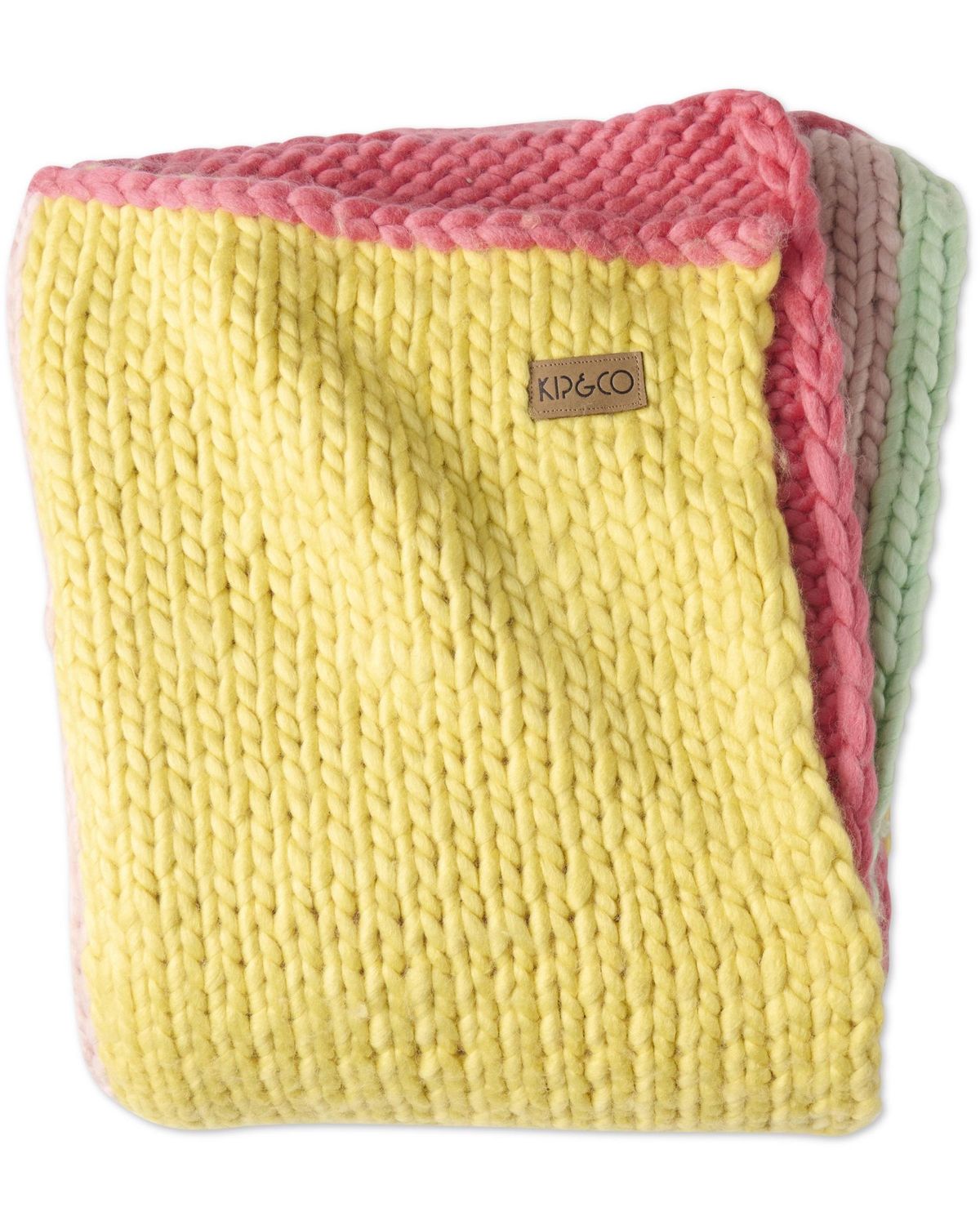 Melon Chunky Knit Blanket