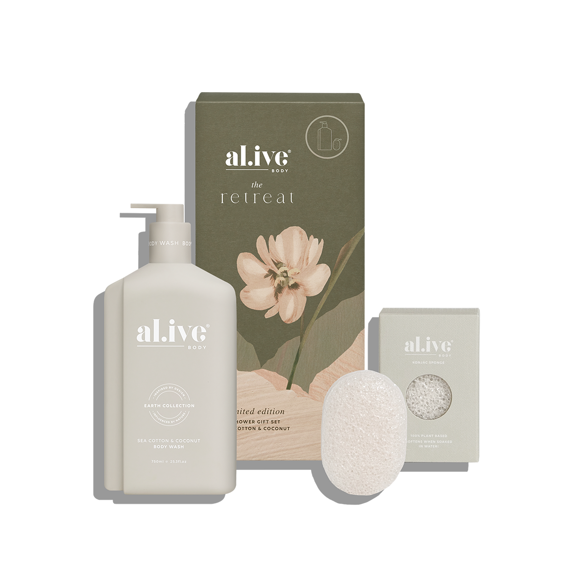 The Retreat Collection - Shower Gift Set - Sea Cotton &amp; Coconut