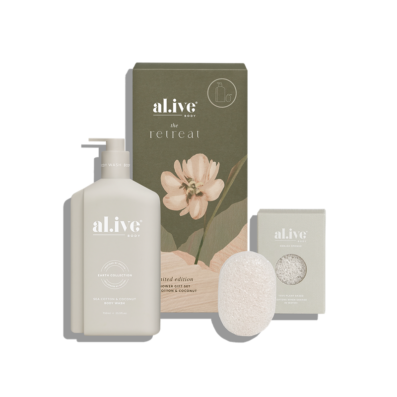 The Retreat Collection - Shower Gift Set - Sea Cotton &amp; Coconut
