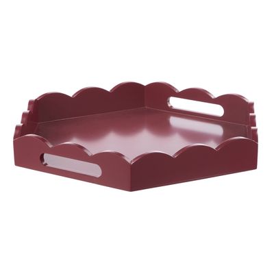 Dolly Hexagon Tray 40x35x5cm Burgundy