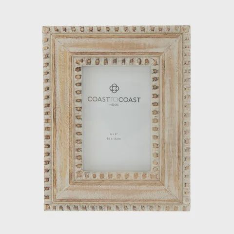 Perla  4x6&quot; Wood Frame 19x24cm White Wash